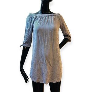 Potter’s Pot Striped Off Shoulder Top Size Small